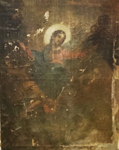 "Assomption de la Vierge"  de Mailhat Puy de Dôme, avant sa restauartion      